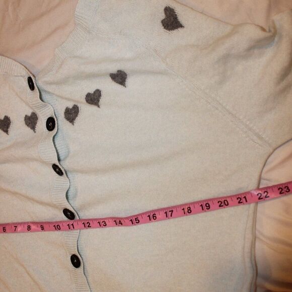 Twin-Set Wool Angora Cashmere blend Lace Hem Button-Up Sweater cardigan  Large - Picture 10 of 11